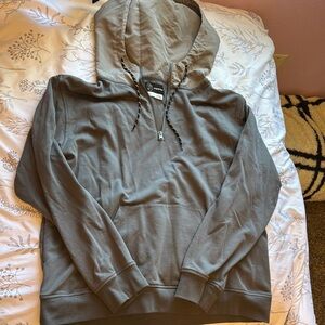Gray Hoodie with Drawstring